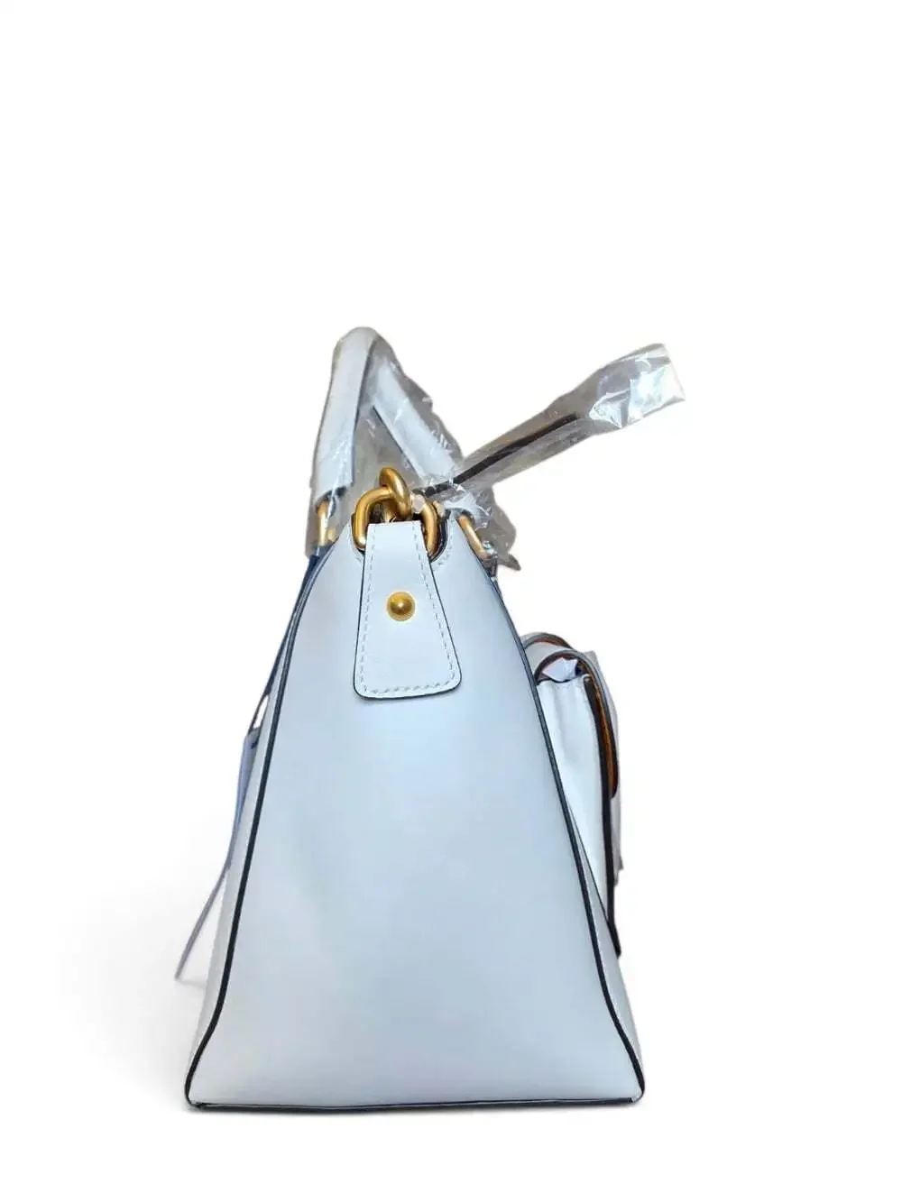 Dooney & Bourke Naomi Satchel White Leather Gold Hardware NWT BEMER1379